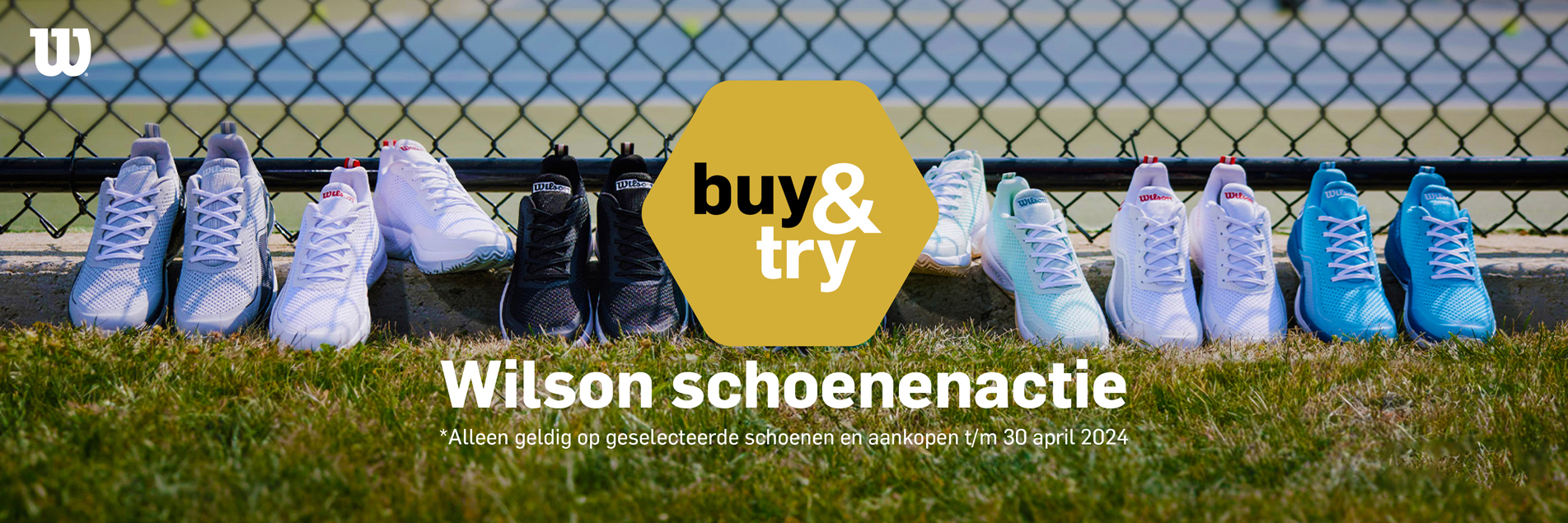 Wilson Buy & Try schoenenactie