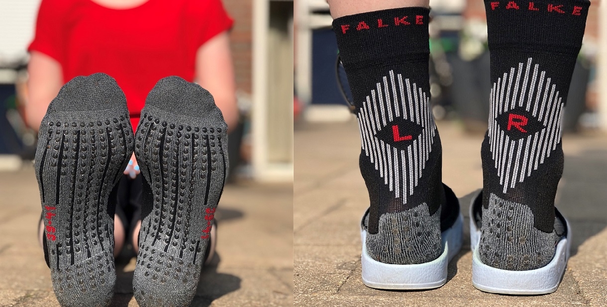 Trainen met Falke sokken
